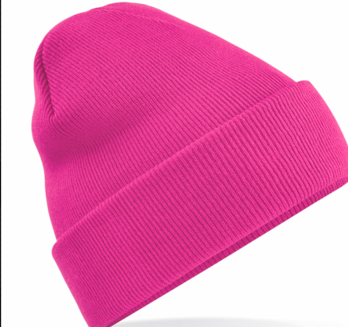 Felnőtt beanie kötött sapka egyedi felirattal