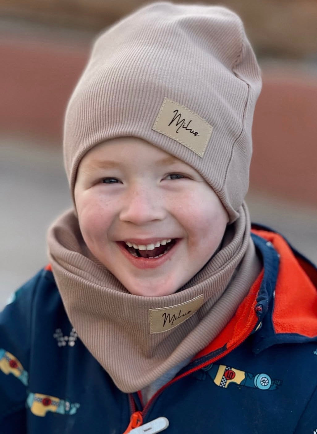 Beanie sapka - bordázott jersey anyag