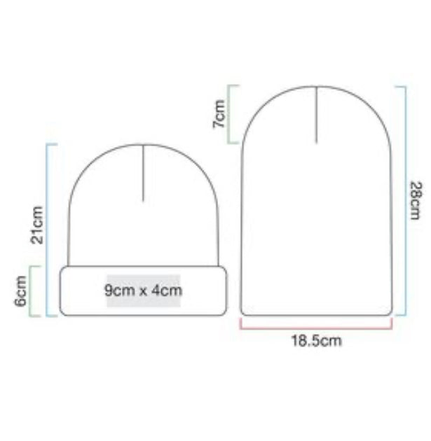 Családi kötött sapka szett