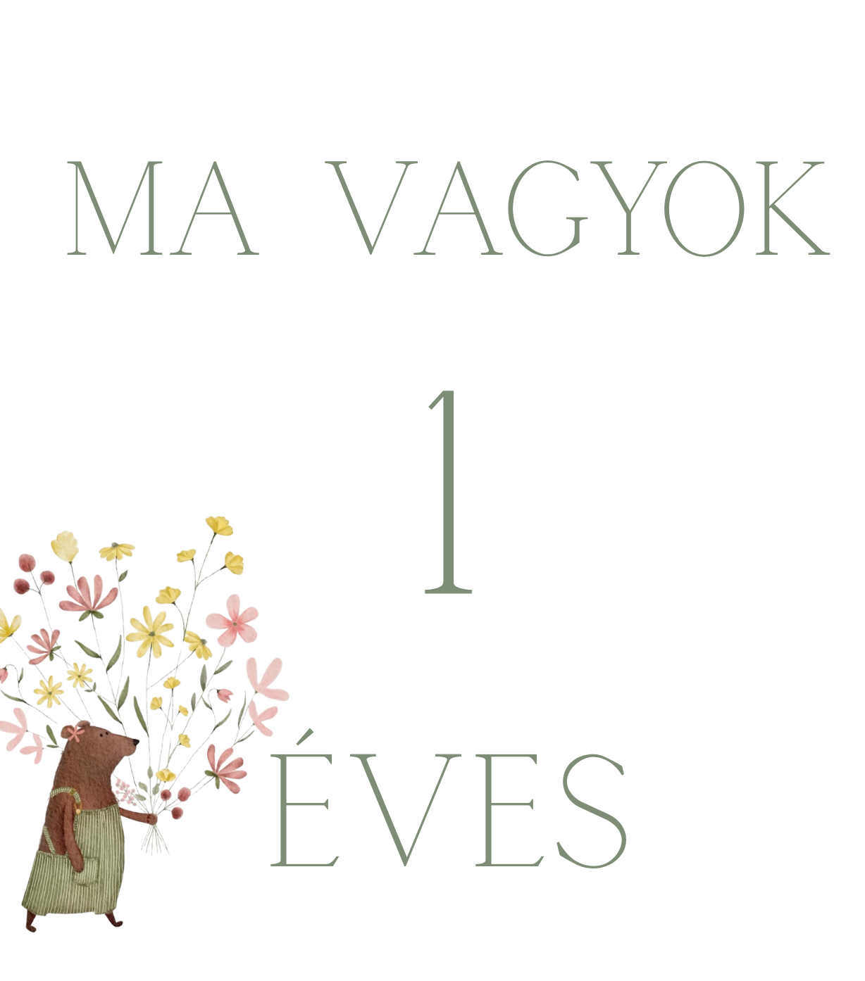 Állatos mérföldkő kártya
