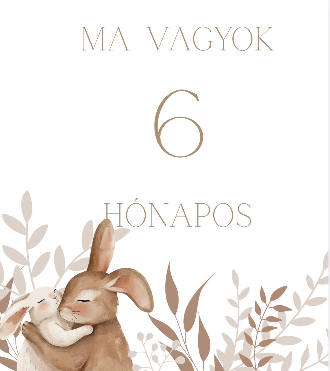 Lányos mérföldkő kártya