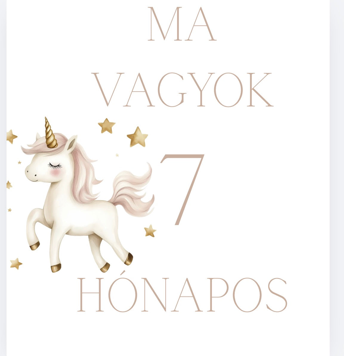 Lányos mérföldkő kártya