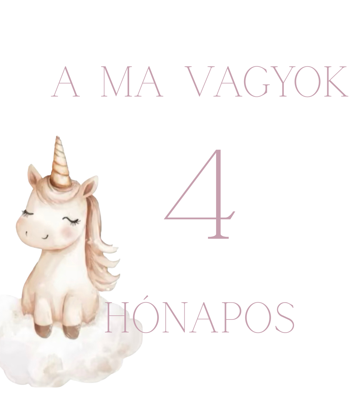 Lányos mérföldkő kártya