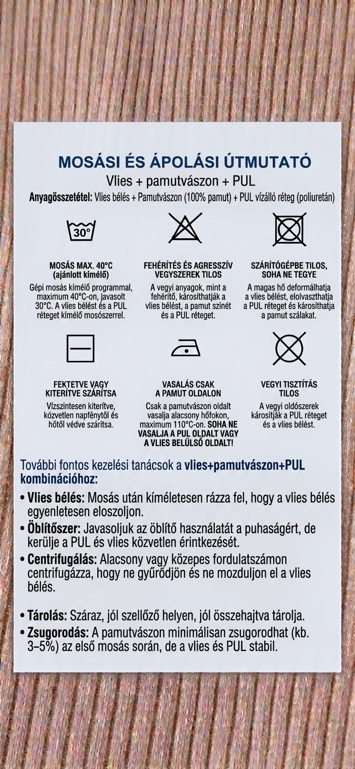 Vízhatlan bèlelt derèkalj